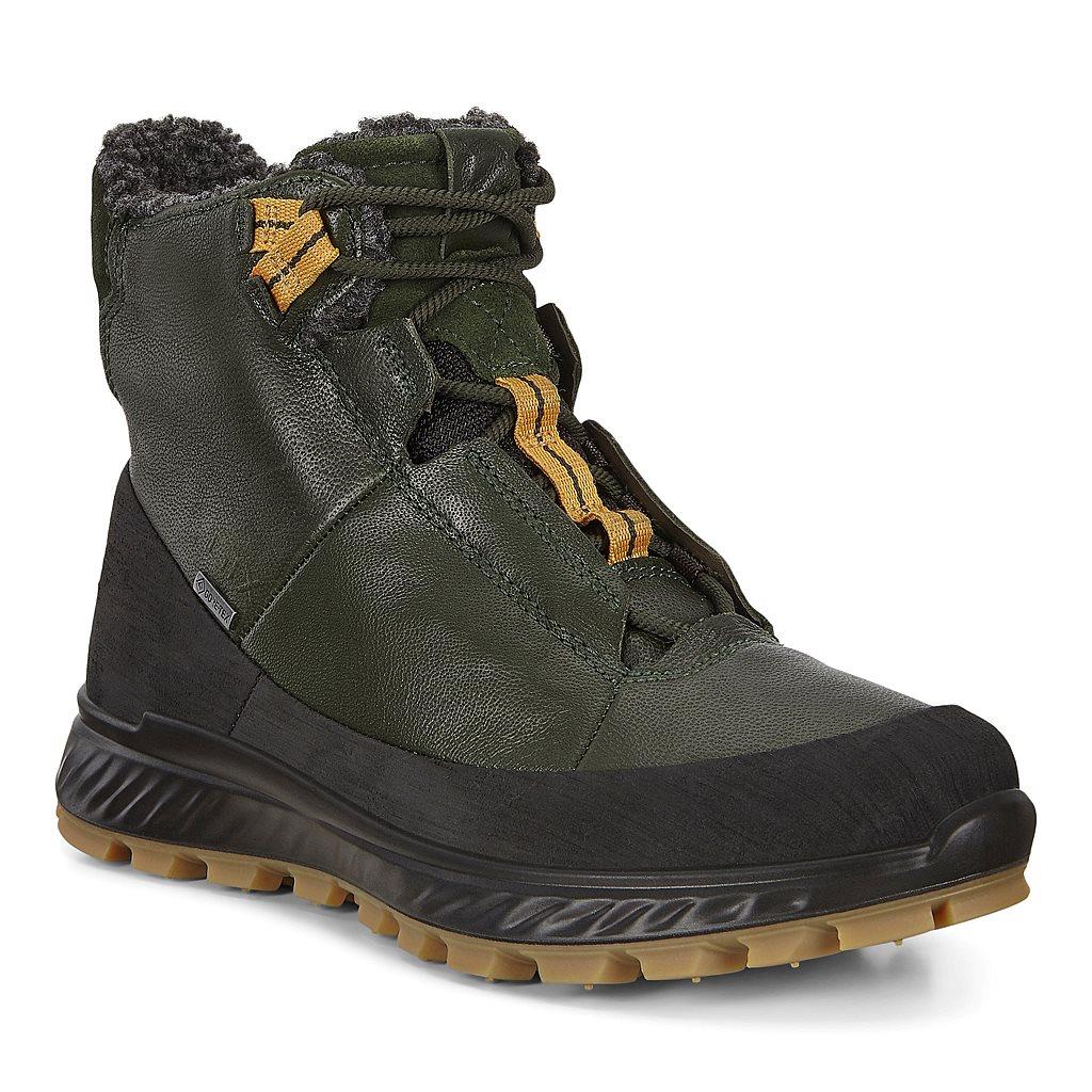 Ecco Exostrike Boys Outdoor Boots Green Online - India LQJ-473109